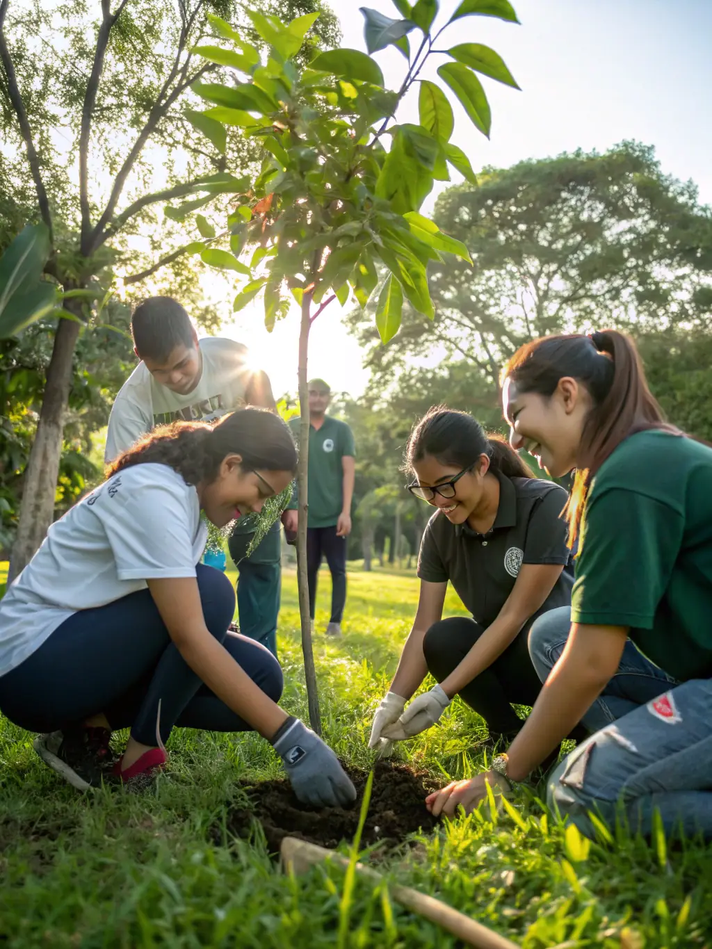 A photo of students volunteering at a local community event organized by ETOILE SPORTIVE SEILHACOISE, demonstrating their commitment to community engagement.